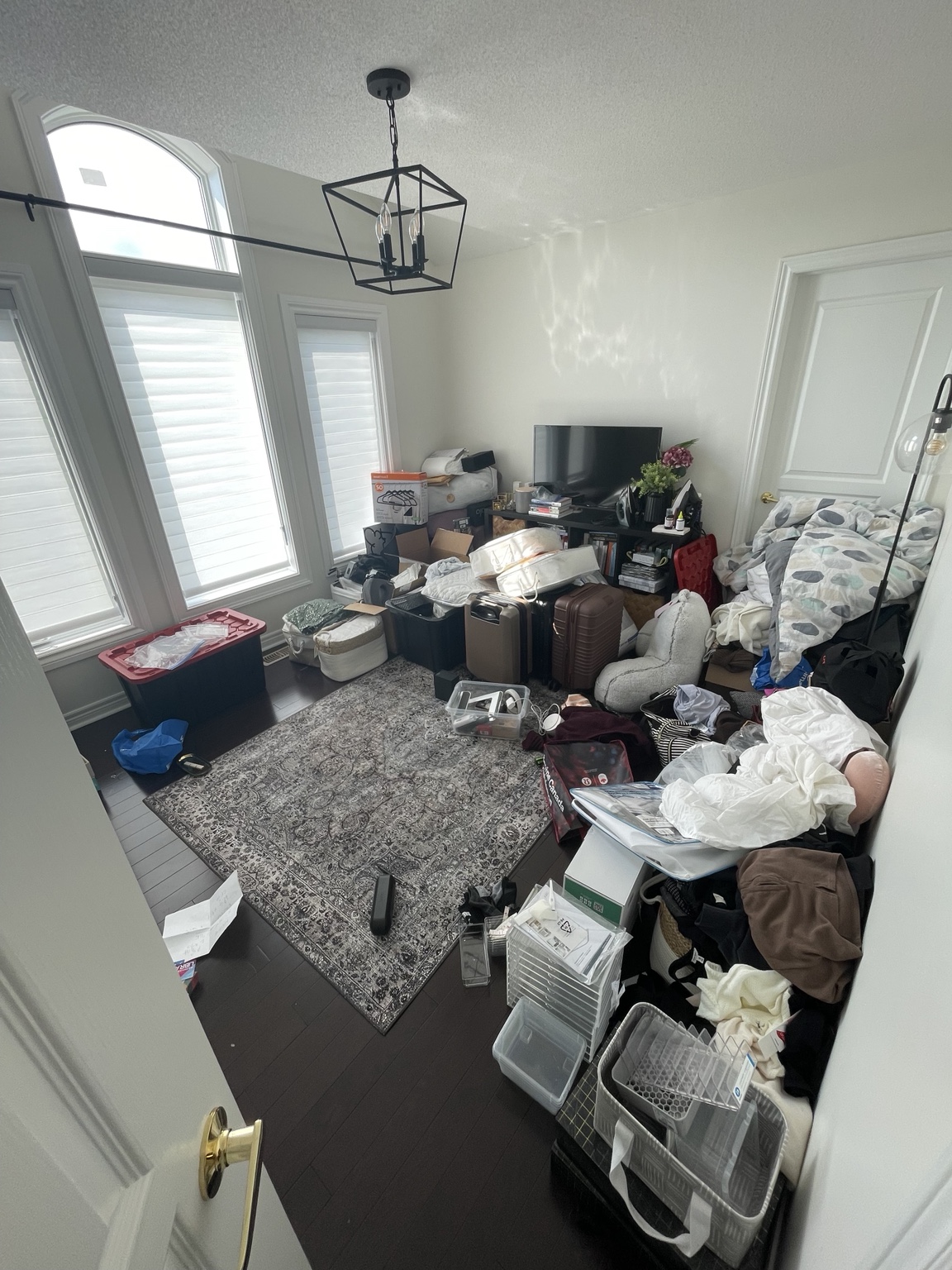 Bedroom before organizing