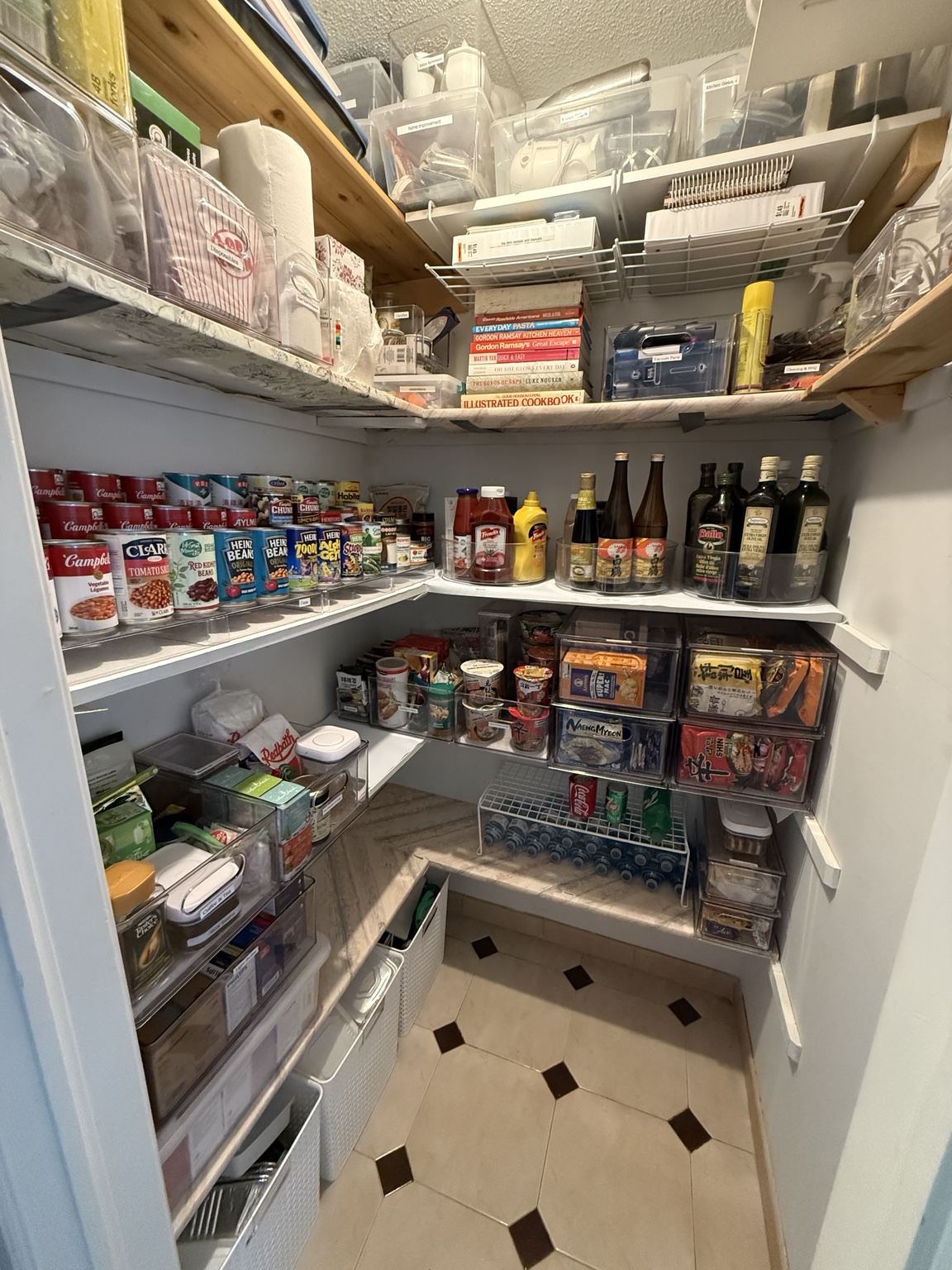 Pantry after organizing